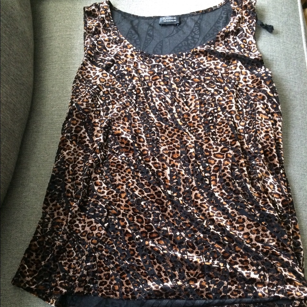 🔥 Velvet Leopard Print Tank